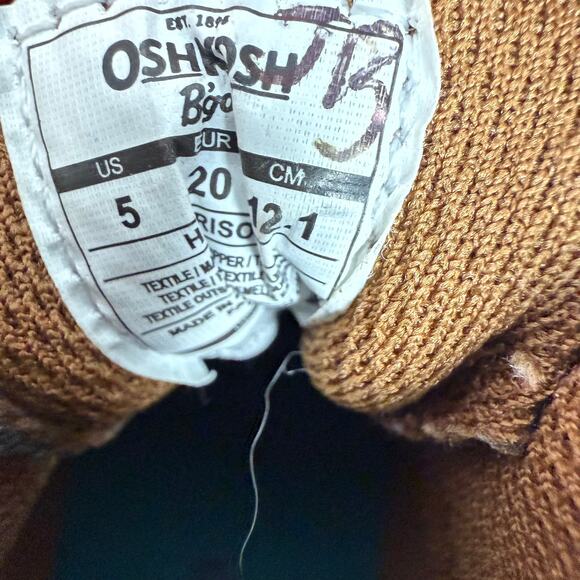 OshKosh B'Gosh Toddler Boots Brown Blue Duck Boot 5C - Picture 7 of 7